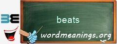 WordMeaning blackboard for beats